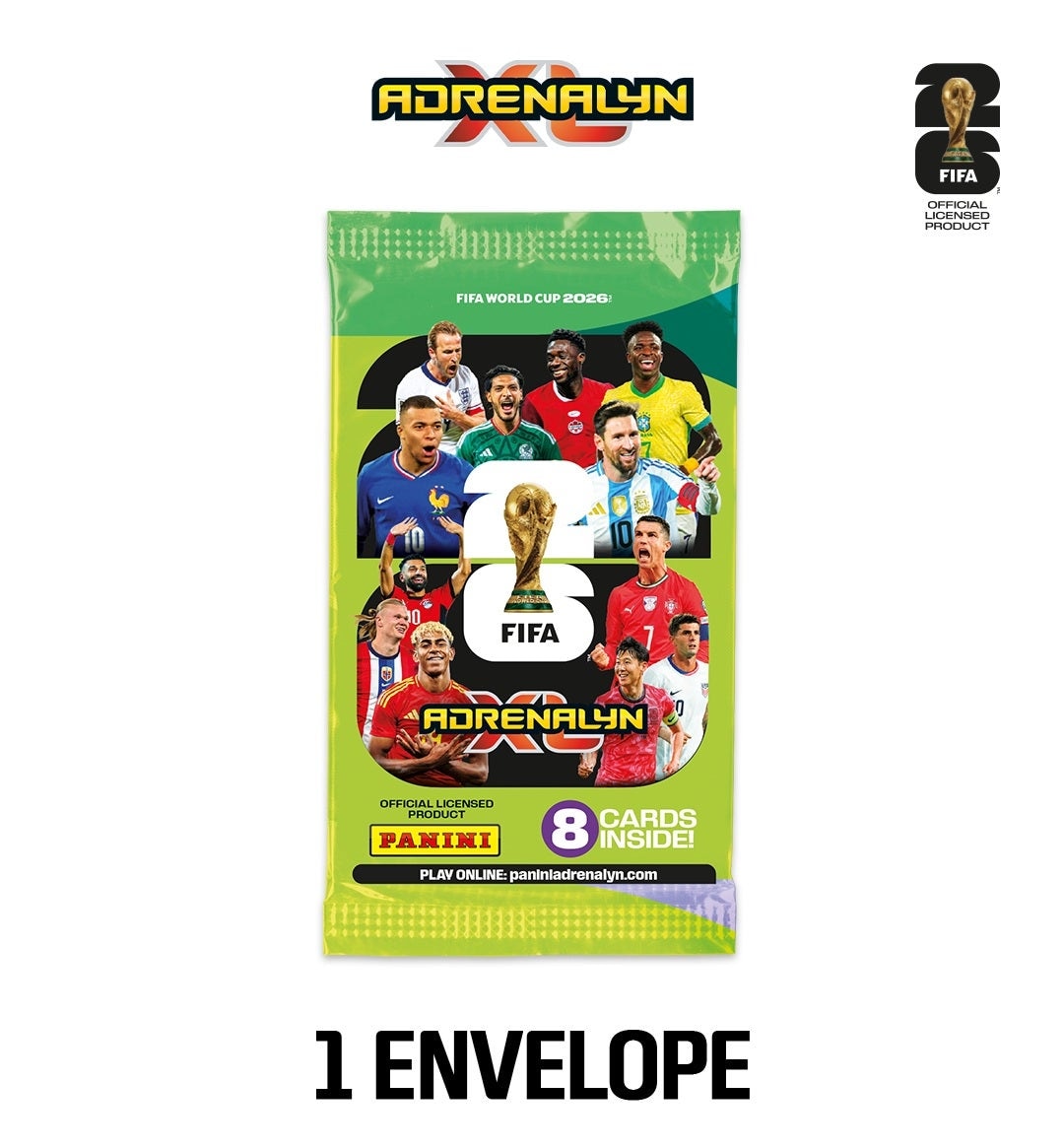 Brasil — Camisa + Álbum prata + 12 pacotes Adrenalyn XL™